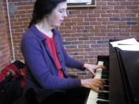 Allison on piano